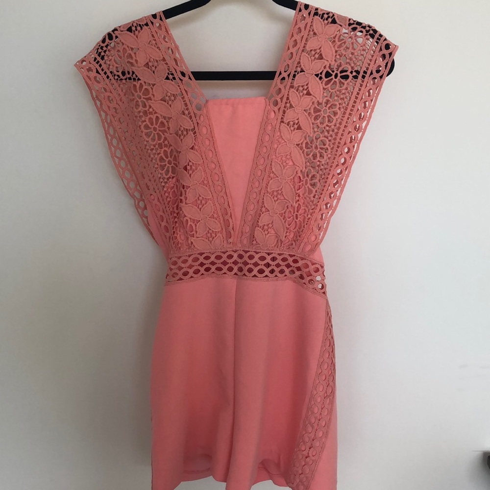 Do It Be Coral Romper